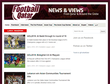Tablet Screenshot of footballqatar.com
